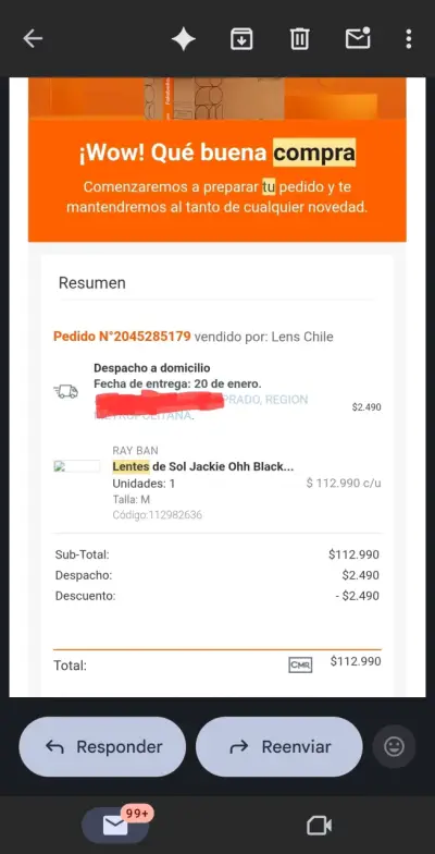 Lentes de Sol Ray-Ban Jackie Ohh Negros - miniatura 4