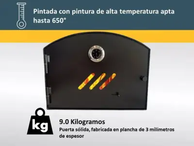 Puerta de horno con pintura resistente al calor - miniatura 1