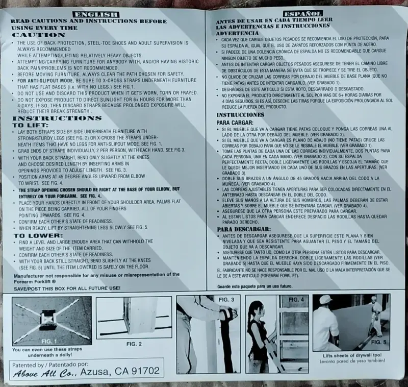 Par de Correas Ajustables de Mudanza - 4