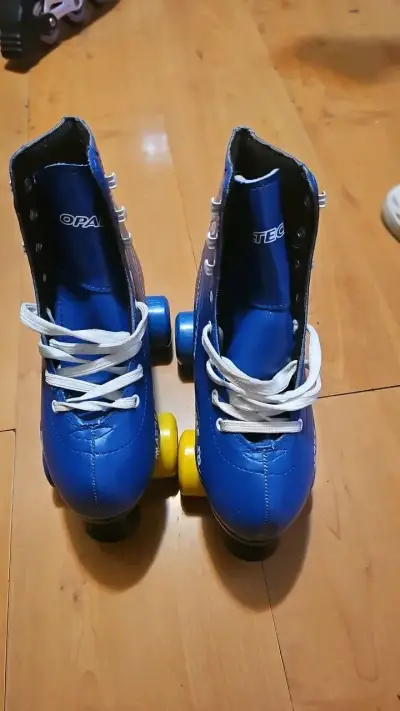 Patines de cuatro ruedas azules Opaltec - miniatura 1