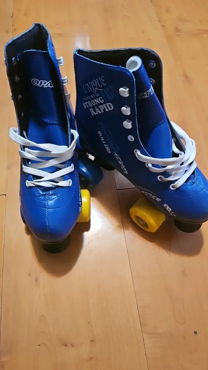 Patines de cuatro ruedas azules Opaltec - 2