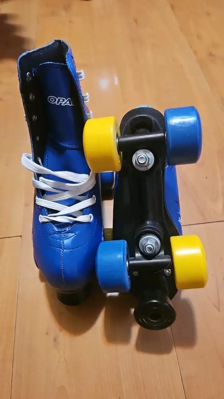 Patines de cuatro ruedas azules Opaltec - 3