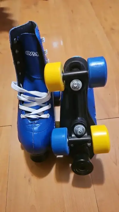 Patines de cuatro ruedas azules Opaltec - miniatura 3