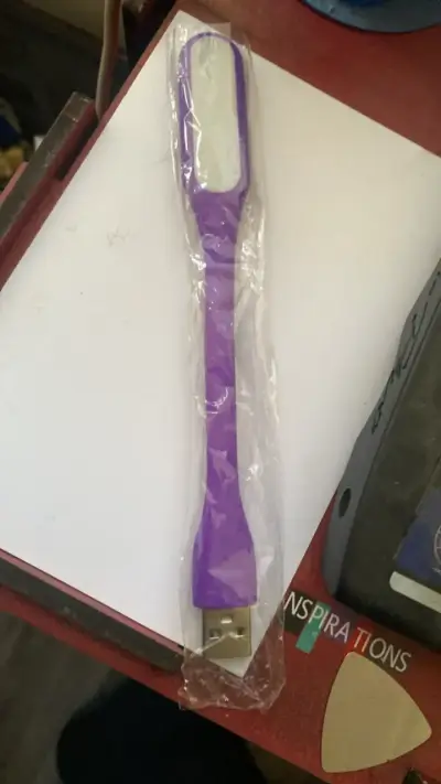 Luz LED USB flexible morada - miniatura 1