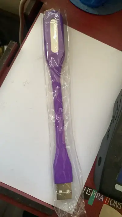 Luz LED USB flexible morada - miniatura 2
