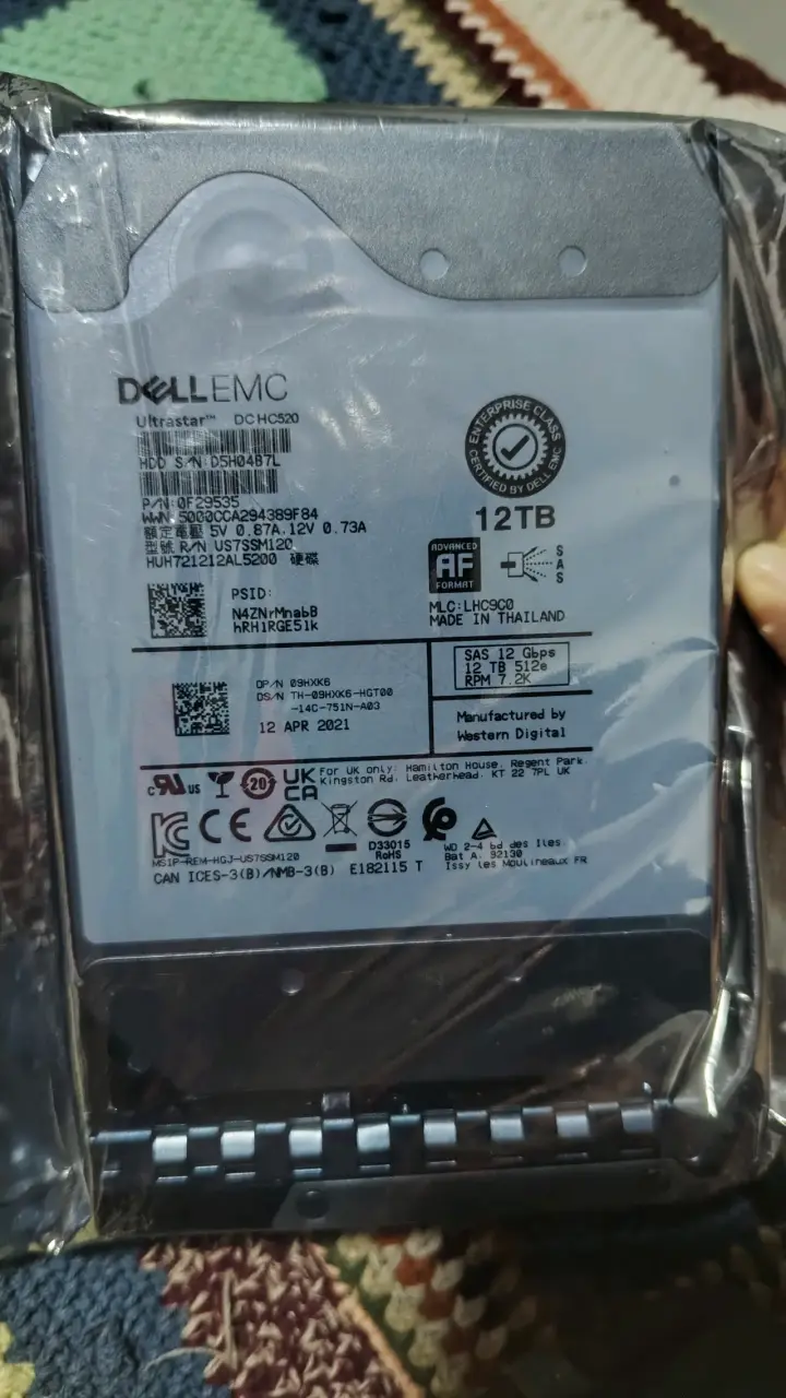 Disco Duro Dell EMC Ultrastar 12TB - 1