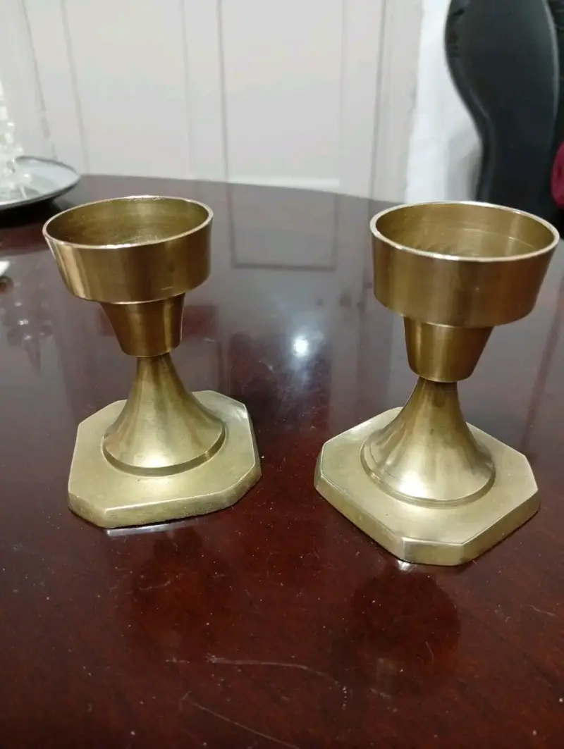 Candelabros de bronce vintage - 1