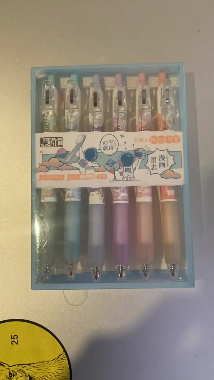 Set de bolígrafos de gel colores pastel - 1
