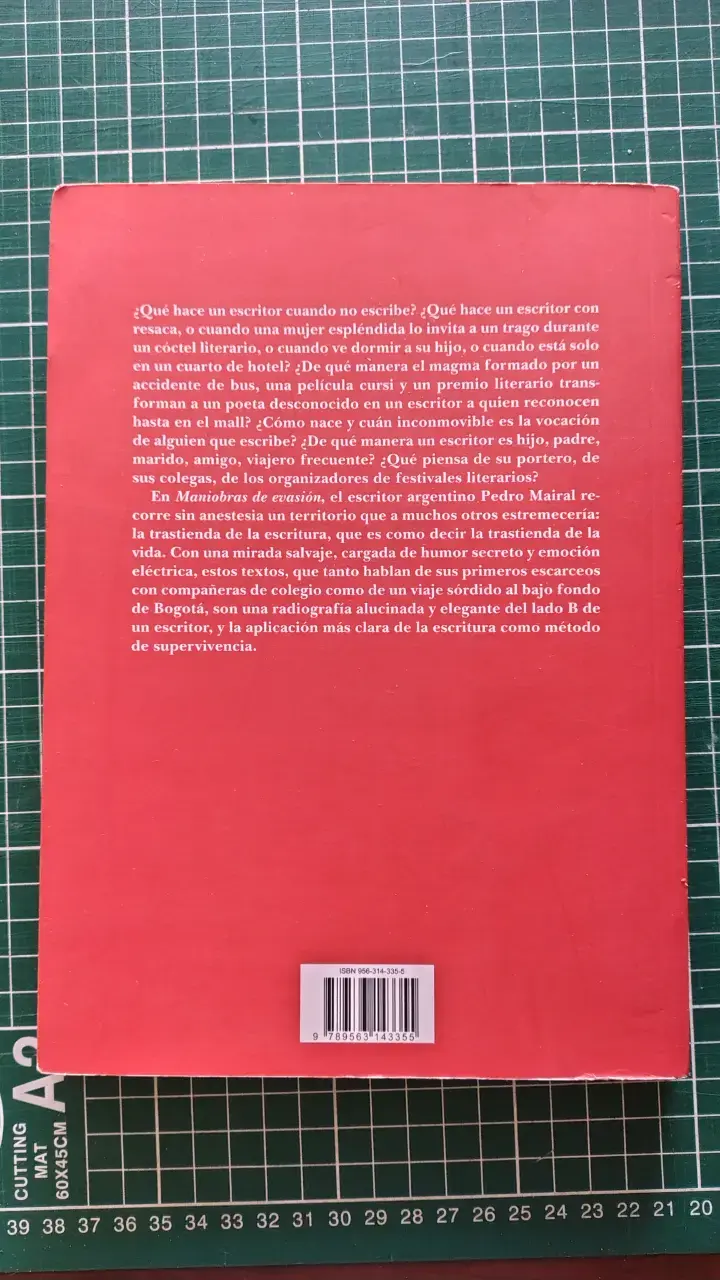 Libro 'Maniobras de evasión' de Pedro Mairal - 2