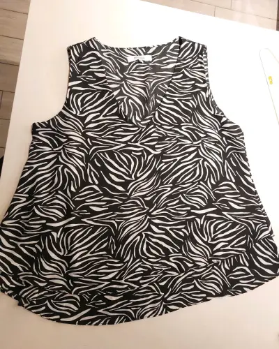 Blusa sin mangas estampado cebra Marquis - miniatura 3