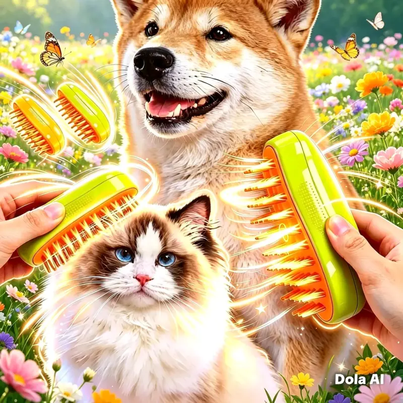 Cepillo Desenredante para Mascotas Perros y Gatos