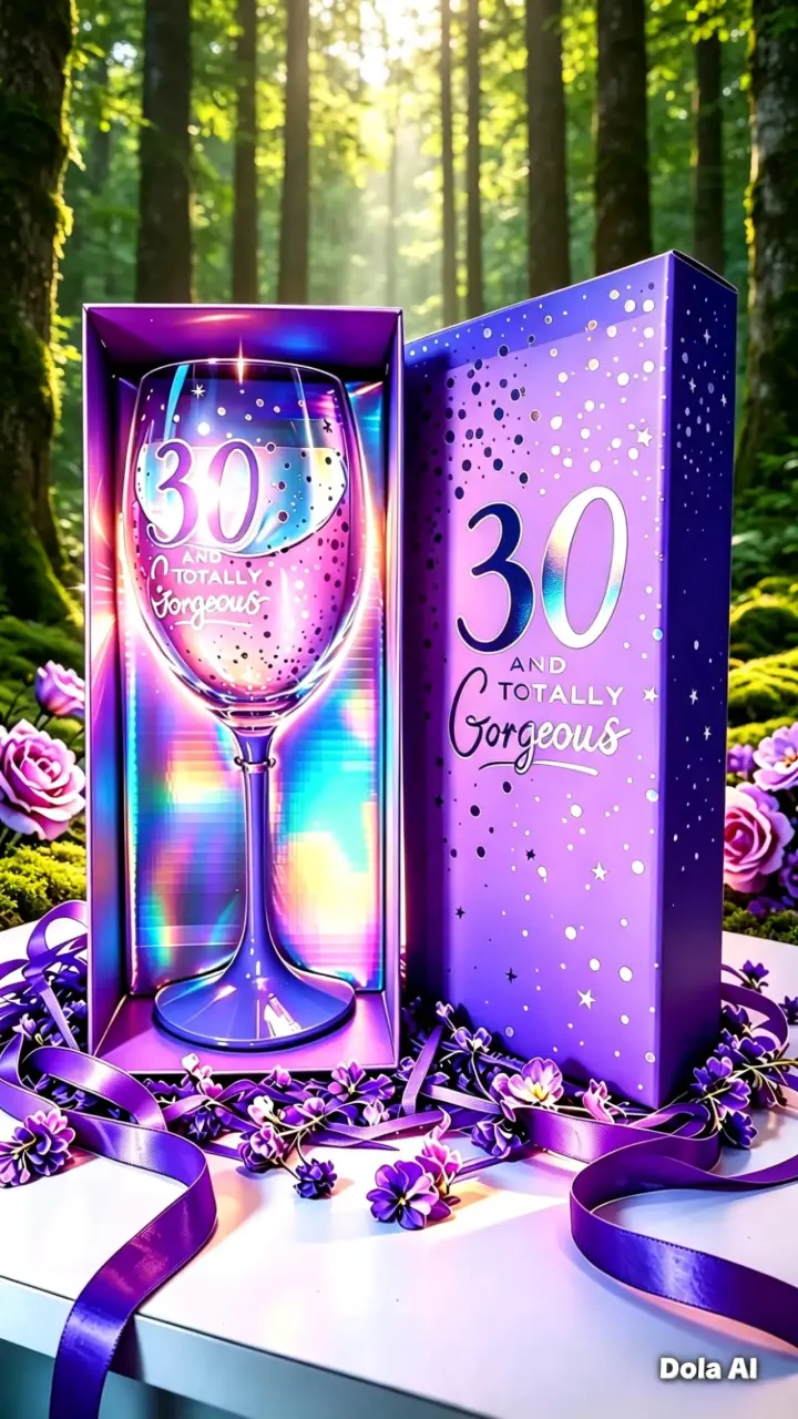 Copa de Vino Decorativa para Cumpleaños 60 Años - 2