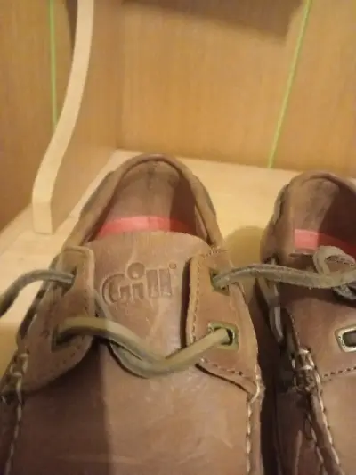 Zapatos náuticos de cuero marrón para hombre - miniatura 5