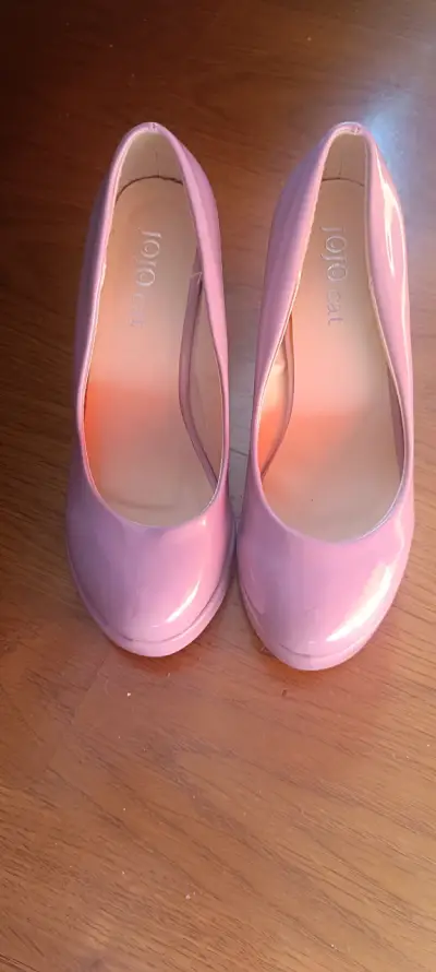 Zapatos de tacón rosa Jojo Cat elegantes - miniatura 1