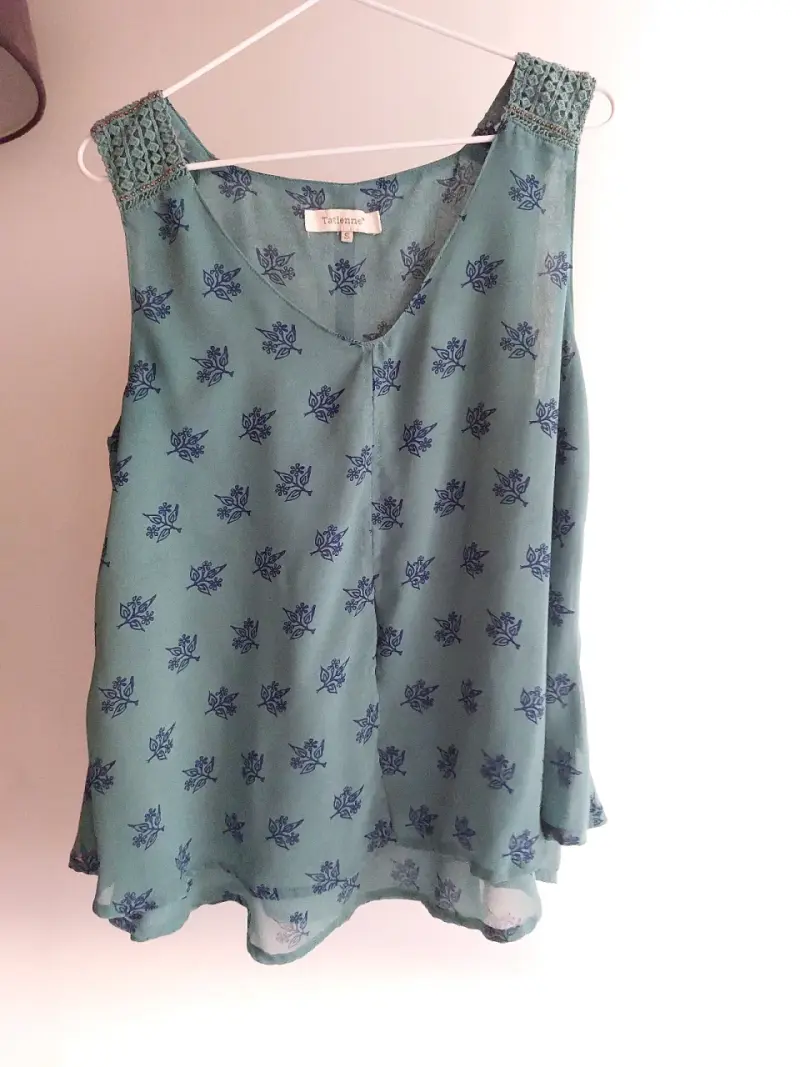 Blusa sin mangas estampado cebra Tatienne - 1