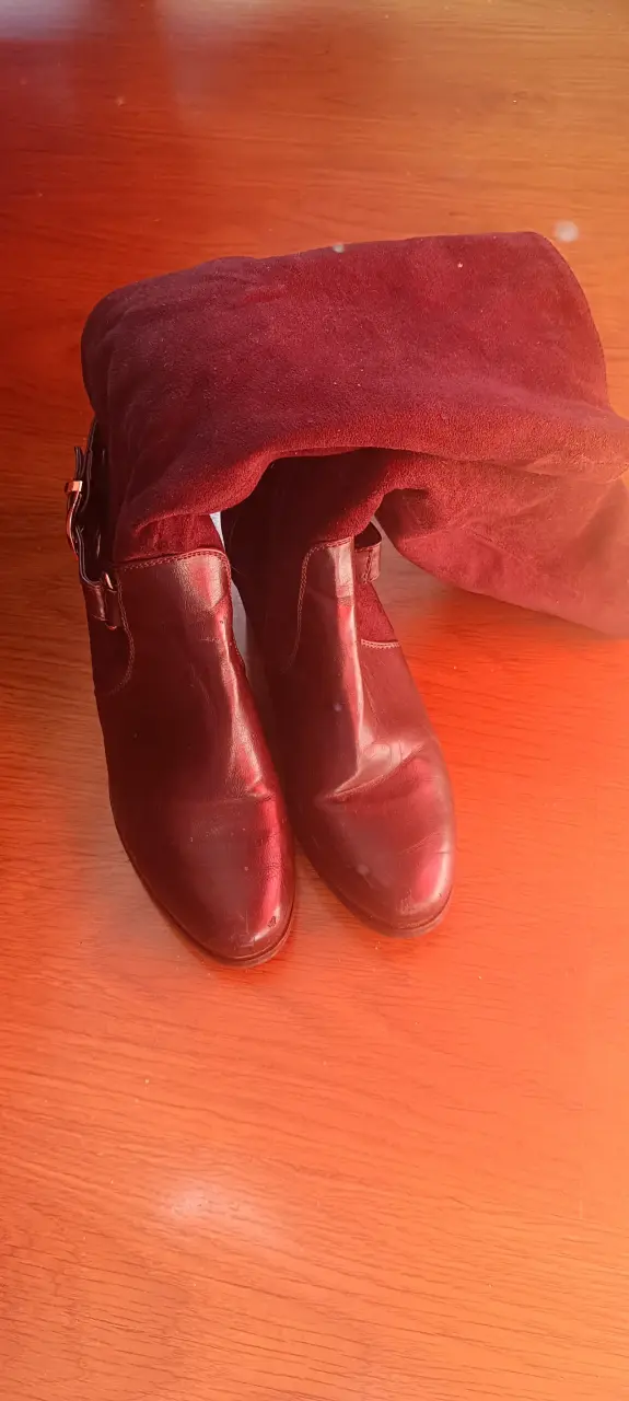 Botas marrón con tacón medio - 6