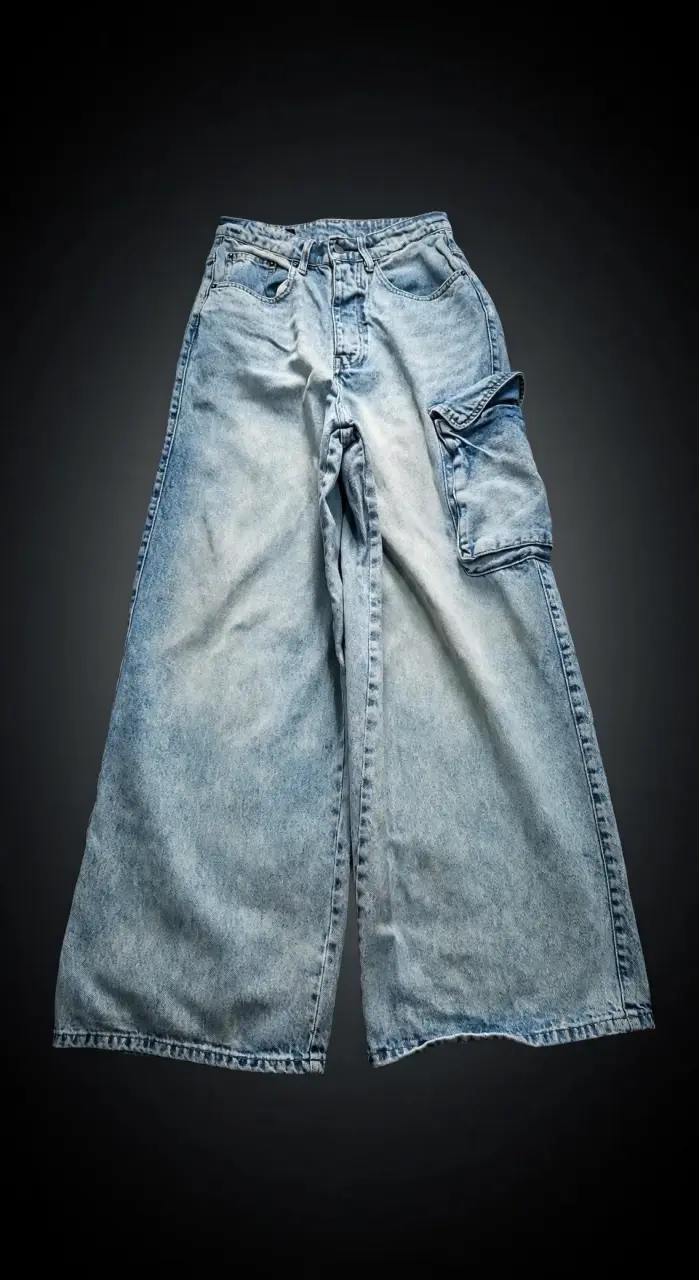 Vendo Jeans ZARA Original - Modelo Wide Leg Cargo - 1