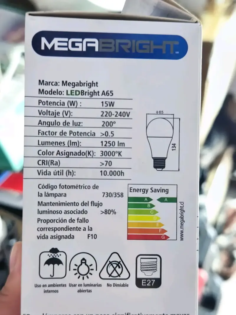 Pack de Lámparas LED Megabright A65 y G80 - 2
