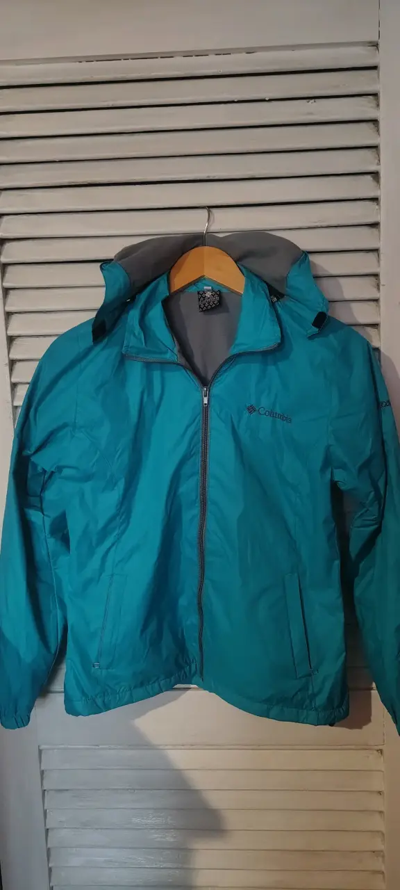 Chaqueta impermeable Columbia azul para mujer - 1