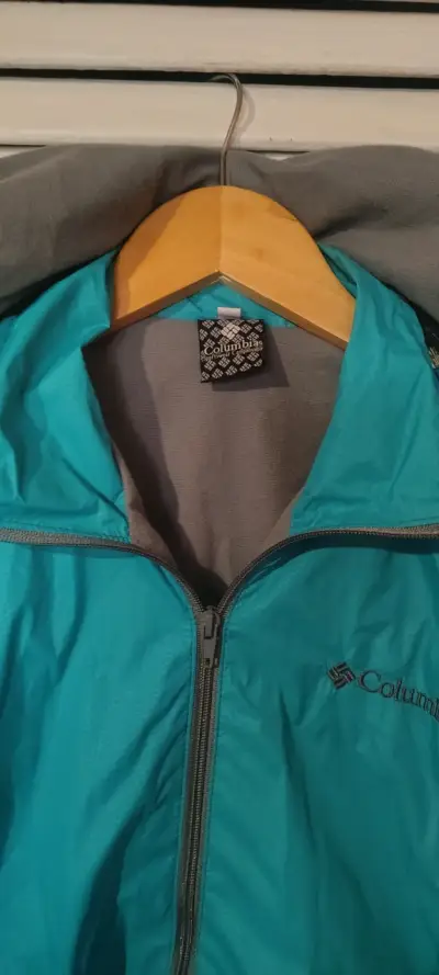 Chaqueta impermeable Columbia azul para mujer - miniatura 2