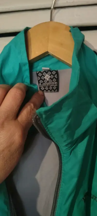 Chaqueta impermeable Columbia azul para mujer - miniatura 5