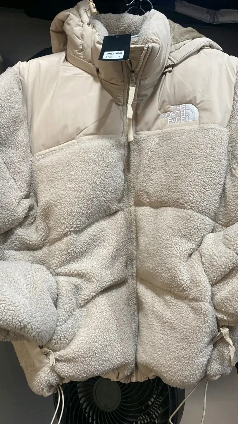 Chaqueta de invierno The North Face beige hombre