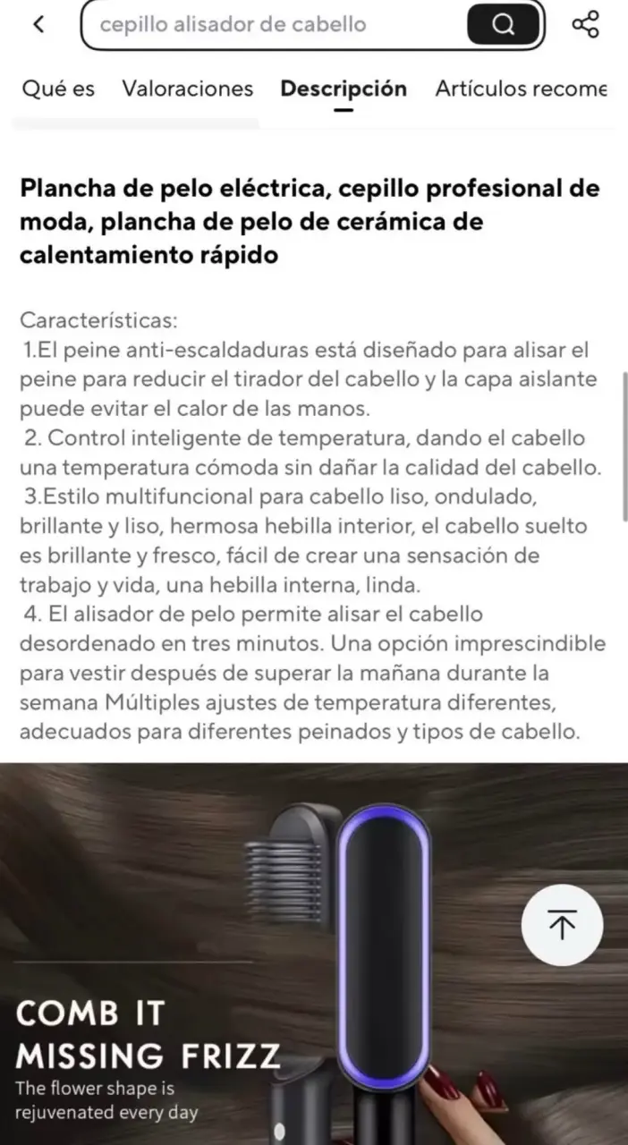 Cepillo alisador de cabello - 4