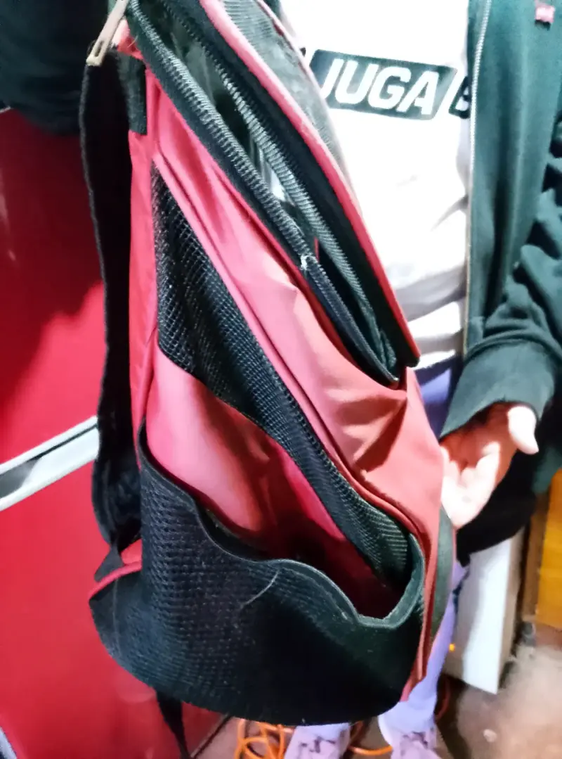 Mochila transportadora para mascotas roja - 3