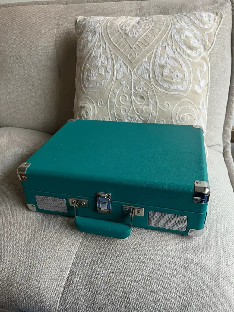 Tocadiscos portátil Crosley color turquesa - 2