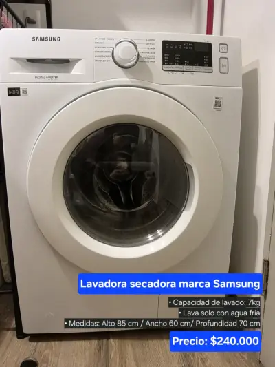 Lavadora secadora Samsung 7kg - miniatura 1