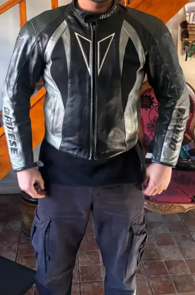 Chaqueta de cuero para motociclista Dainese - miniatura 2