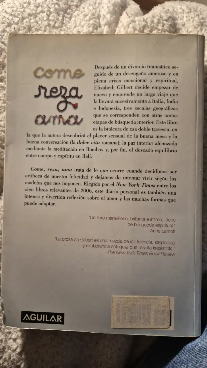 Libro 'Come Reza Ama' de Elizabeth Gilbert - 2
