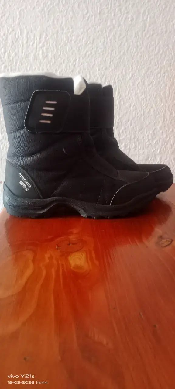 Botas de invierno negras suela antideslizante - 2