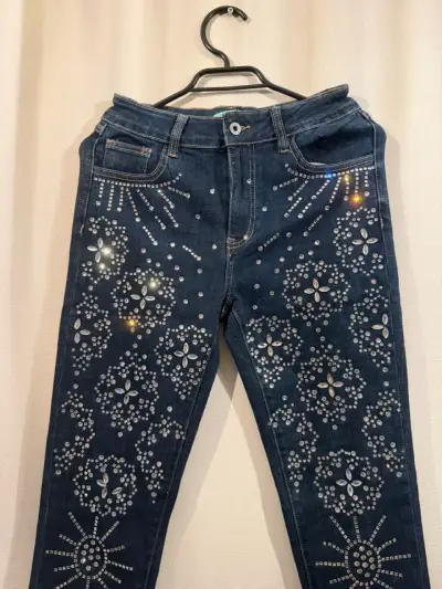 Jeans de Mujer con pedrería franca fortuna - miniatura 3