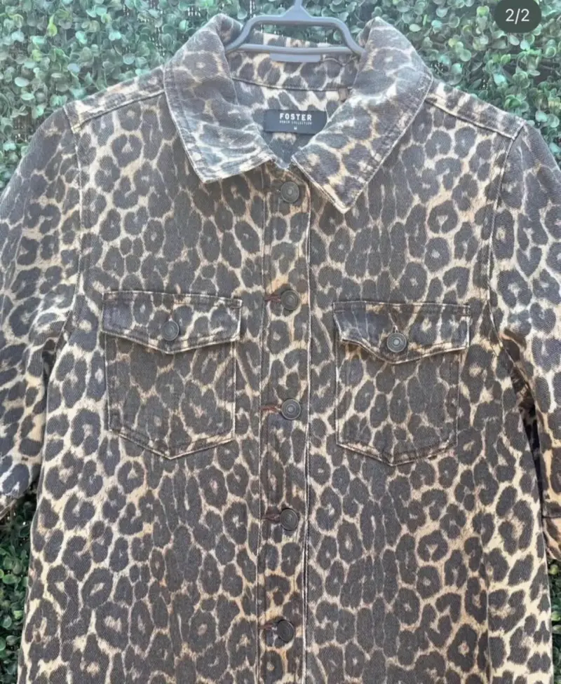 Vestido camisero animal print Foster - 2