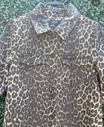 Vestido camisero animal print Foster - miniatura 2