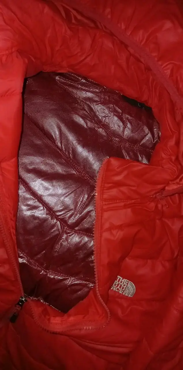Chaqueta acolchada roja The North Face para invierno - 2