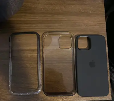 Set de carcasas para iPhone con funda transparente y negra - miniatura 1
