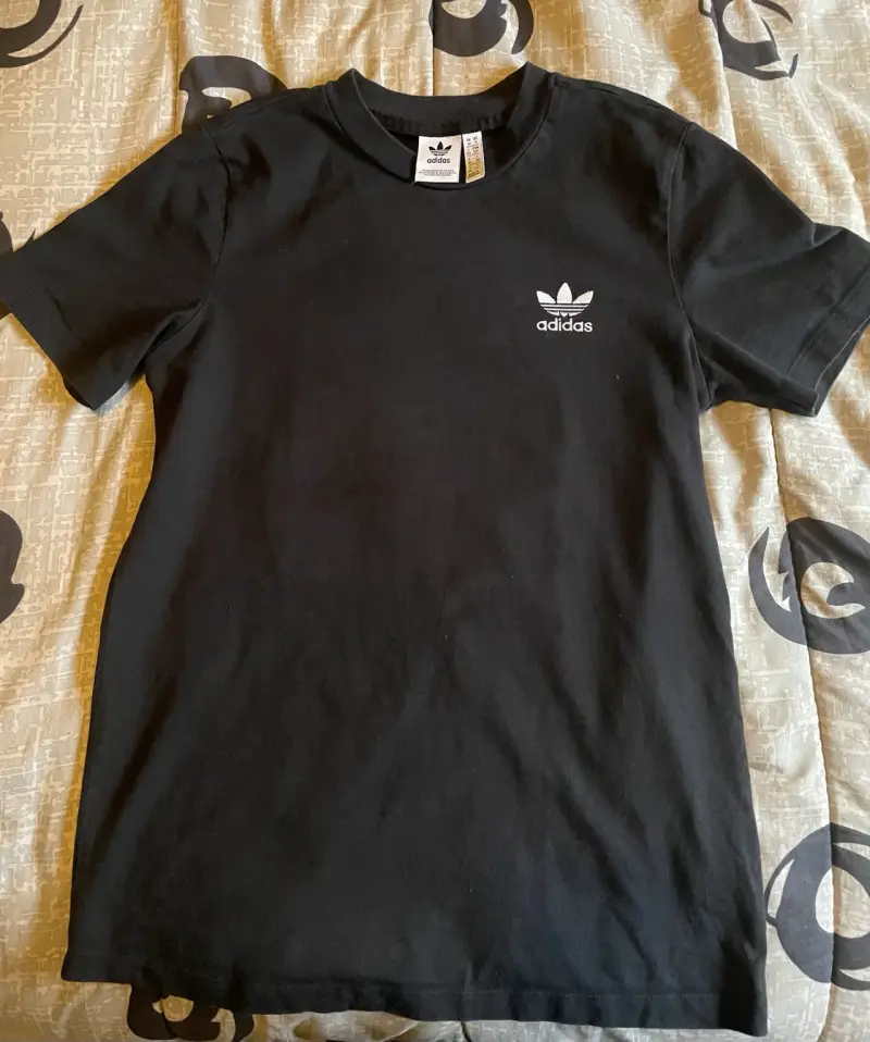 Polera Negra Adidas - 1