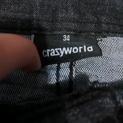 Mini falda de mezclilla Crazyworld talla 34 - miniatura 2