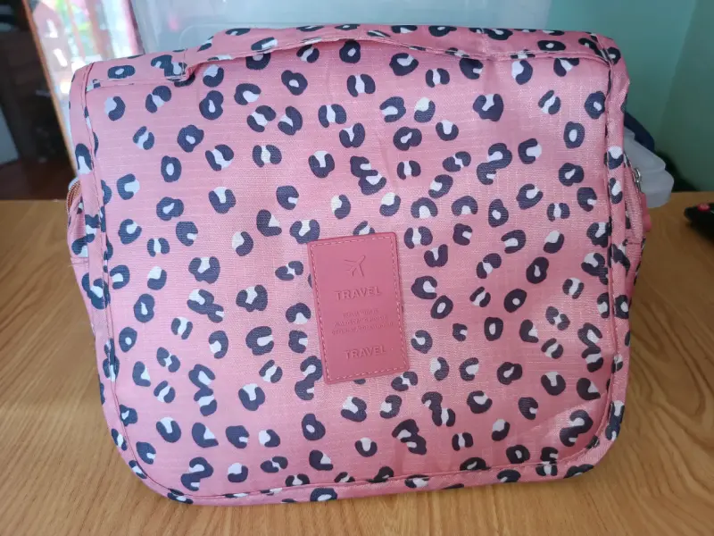 Bolso organizador de viaje estampado animal print