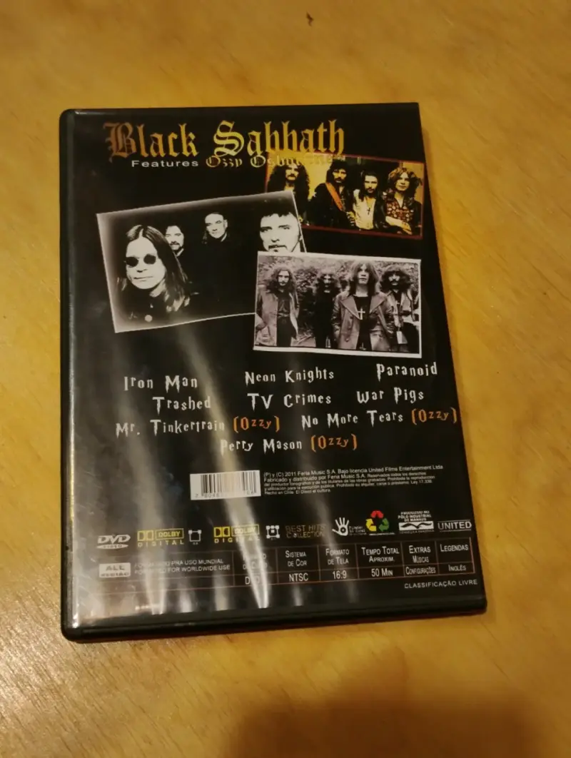 DVD Black Sabbath Best Hits Collection - 3
