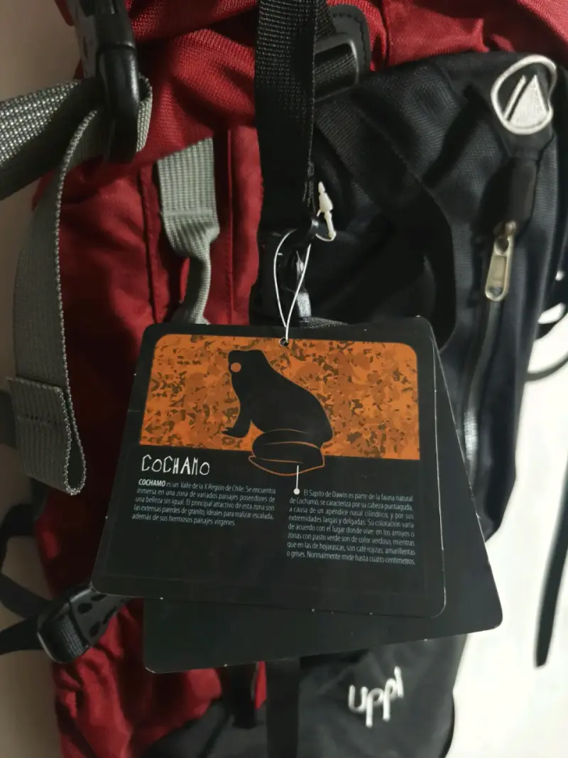 Mochila de senderismo Upp rojo y negro - 2