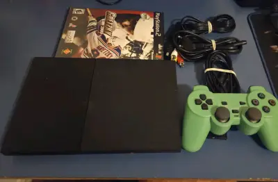 PS2 Slim  - Impecable + Mando + Juego - miniatura 1
