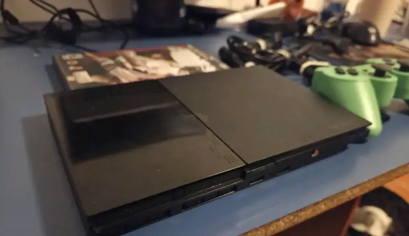 PS2 Slim - Impecable + Mando + Juego - 3