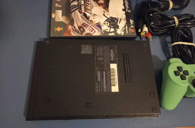 PS2 Slim - Impecable + Mando + Juego - 5