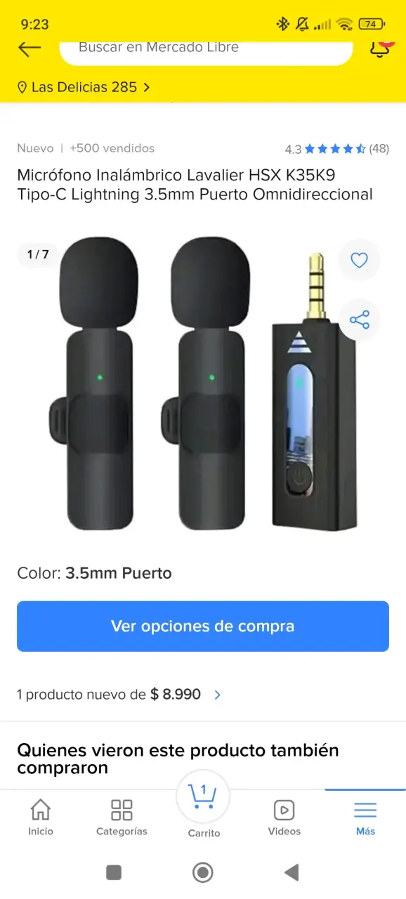 Micrófono Inalámbrico Lavalier