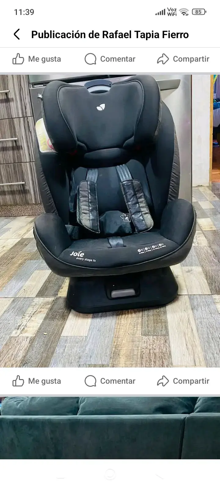 Silla de auto Joie Every Stage FX negra