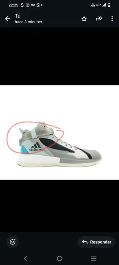 Zapatillas Adidas FY0854 gris y azul - miniatura 3