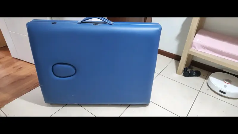 Camilla de Masaje Plegable Azul Portátil - 1